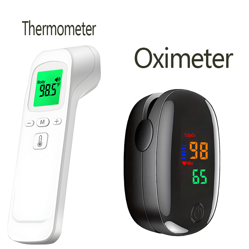 Pulse Oximeter - مقياس حرارة بالأشعة تحت الحمراء بدون