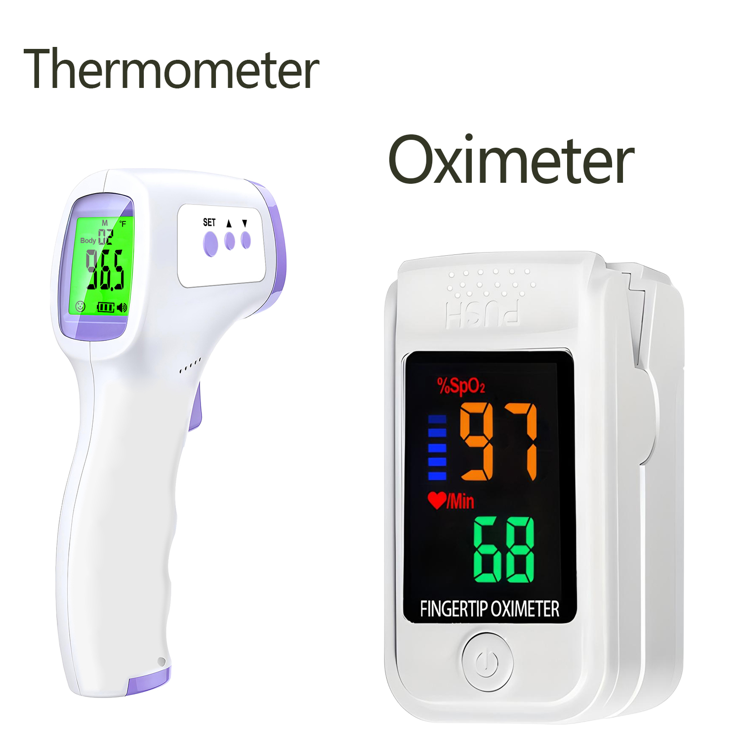 Pulse Oximeter - مقياس حرارة رقمي بالأشعة تحت الحمراء