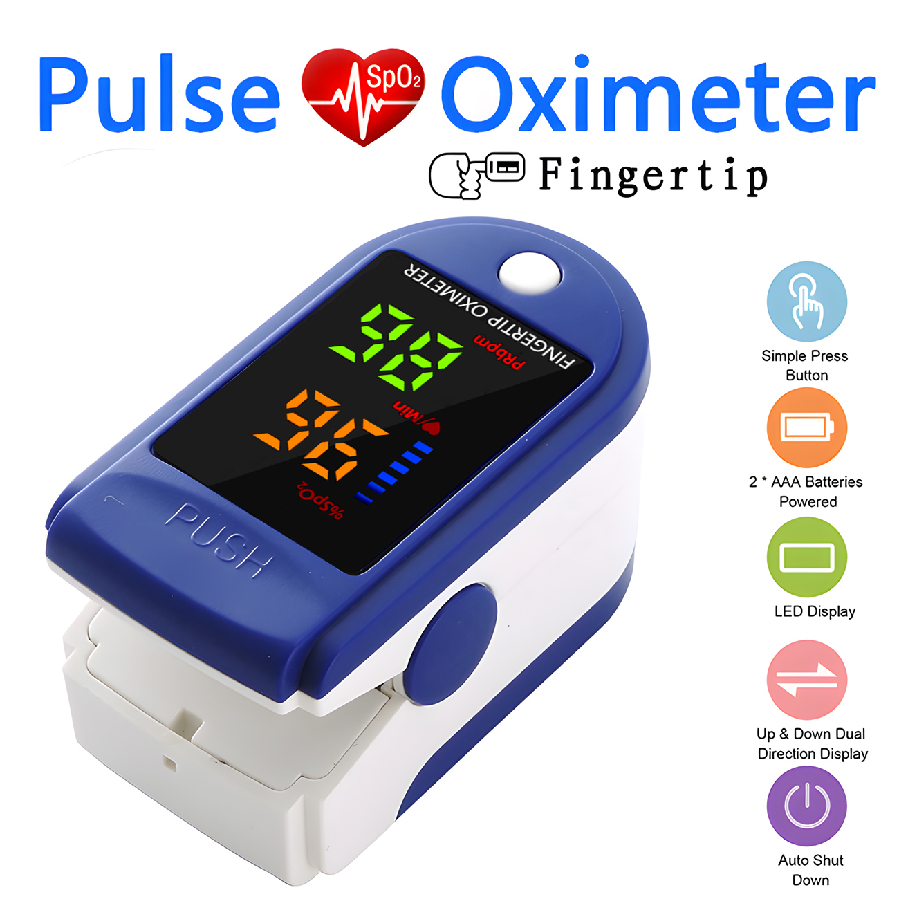 جهاز قياس حرارة الجبين بالأشعة - مراجعة Pulse Oximeter وسعره