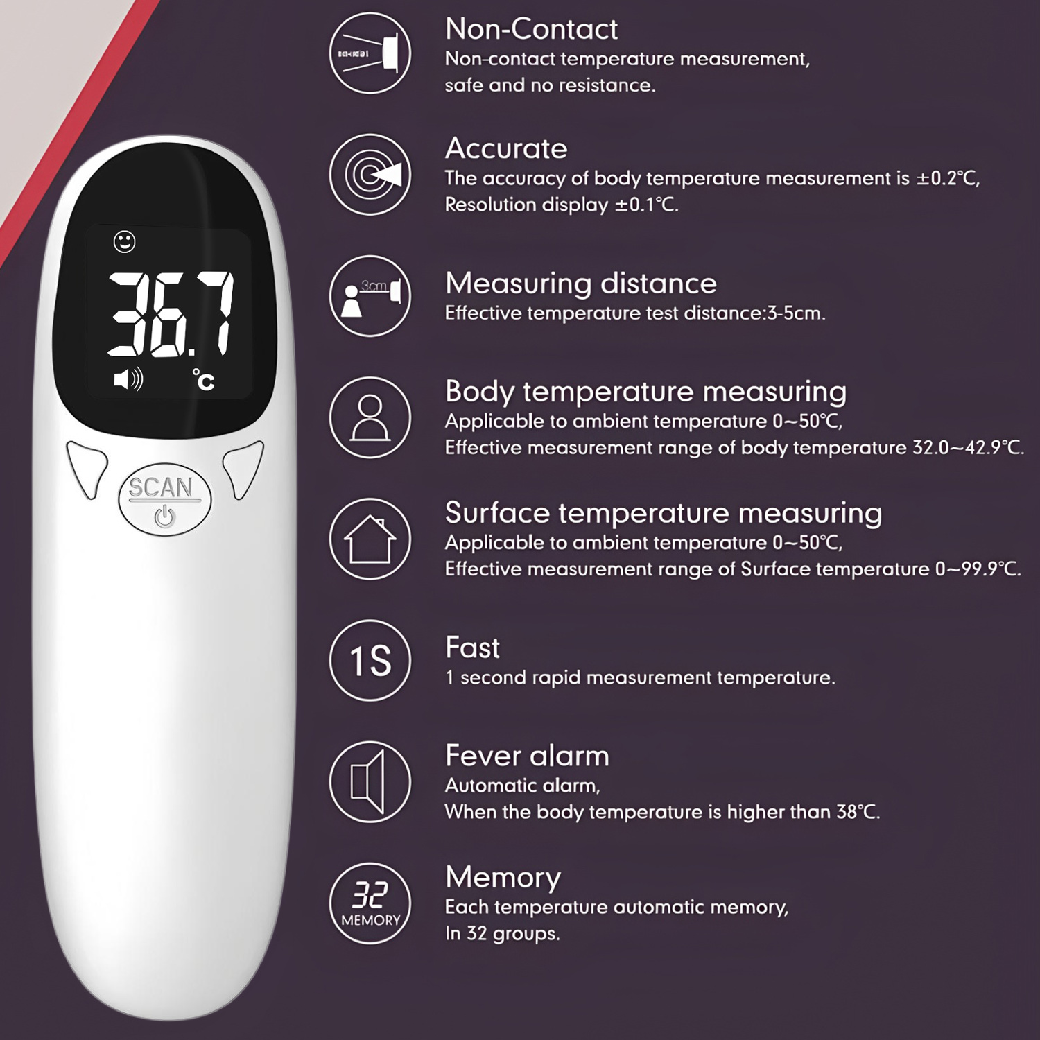 مقياس حرارة طبي بالأشعة تحت ال - مراجعة Pulse Oximeter وسعره