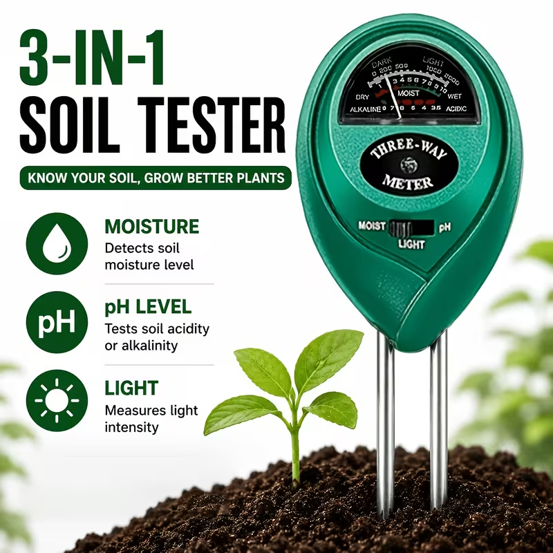جهاز اختبار التربة 3 في 1 (مقي - مراجعة Ph Meter وسعره